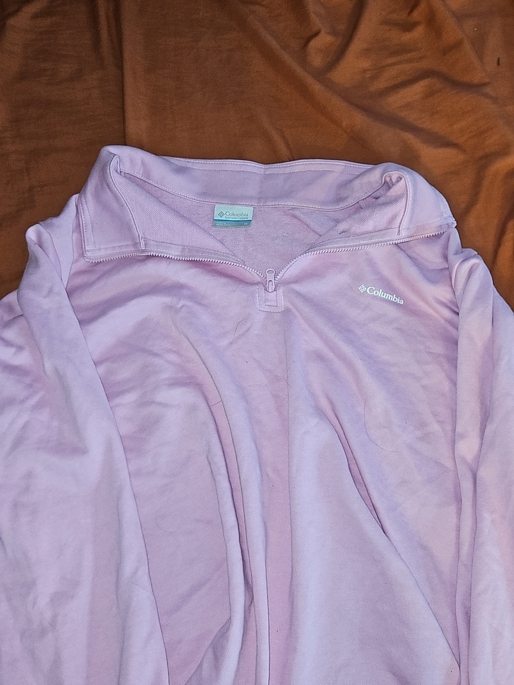 Columbia Women's Light Pink Quarter-Zip Pullover
